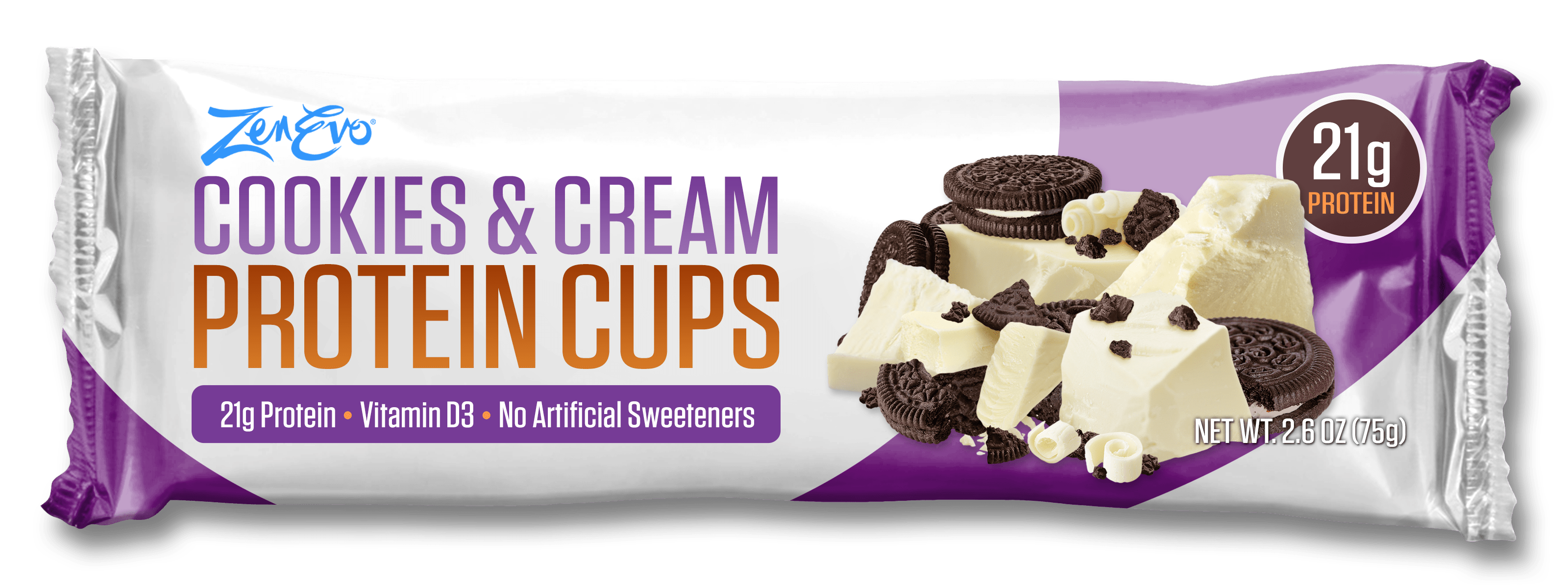 ZenEvo Cookies & Cream Protein Cups