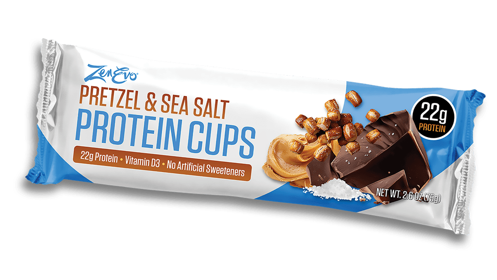 ZenEvo Pretzel & Sea Salt Protein Cups